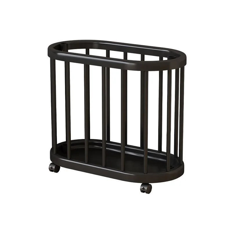 Multi-Purpose Storage Bin Organiser with Wheels Heavy-Duty Rolling Storage Cart for Home & Fitness Equipment – Black