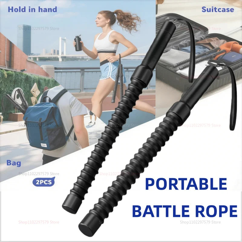 Triceps Strengthener Spring Arm Trainer Set Portable Heavy Duty Hand Grip Exerciser - 2 Pack