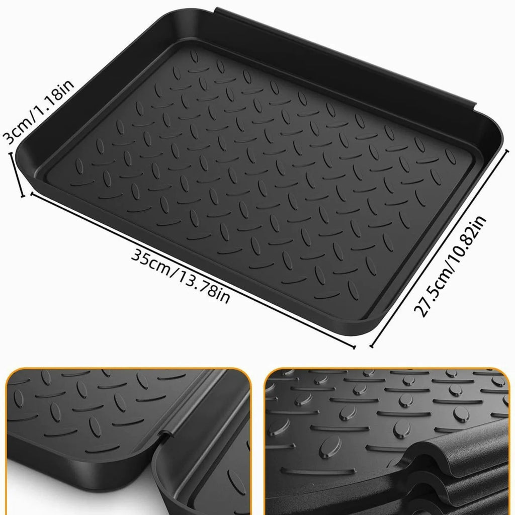 Storage Tray Set of 3 Plastic Trays Multipurpose Shoe and Household Organisers