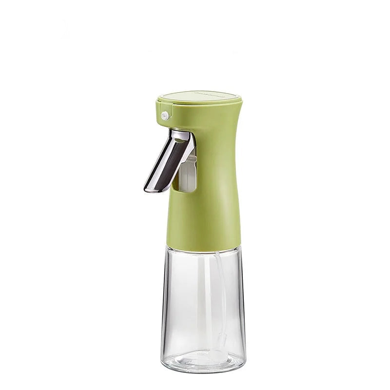 Oil Spray Bottle 240 mL Glass Cooking Oil Mister for Kitchen and BBQ - Green