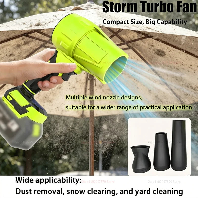 Leaf Blower 18V Cordless Handheld Turbo Air Cleaner for Patio and Garden Maintenance
