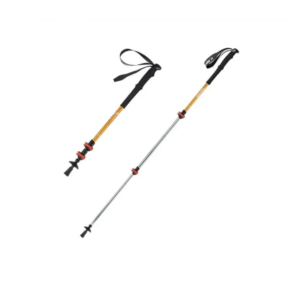 Trekking Pole Adjustable Aluminum Hiking Walking Stick EVA Grip – Gold