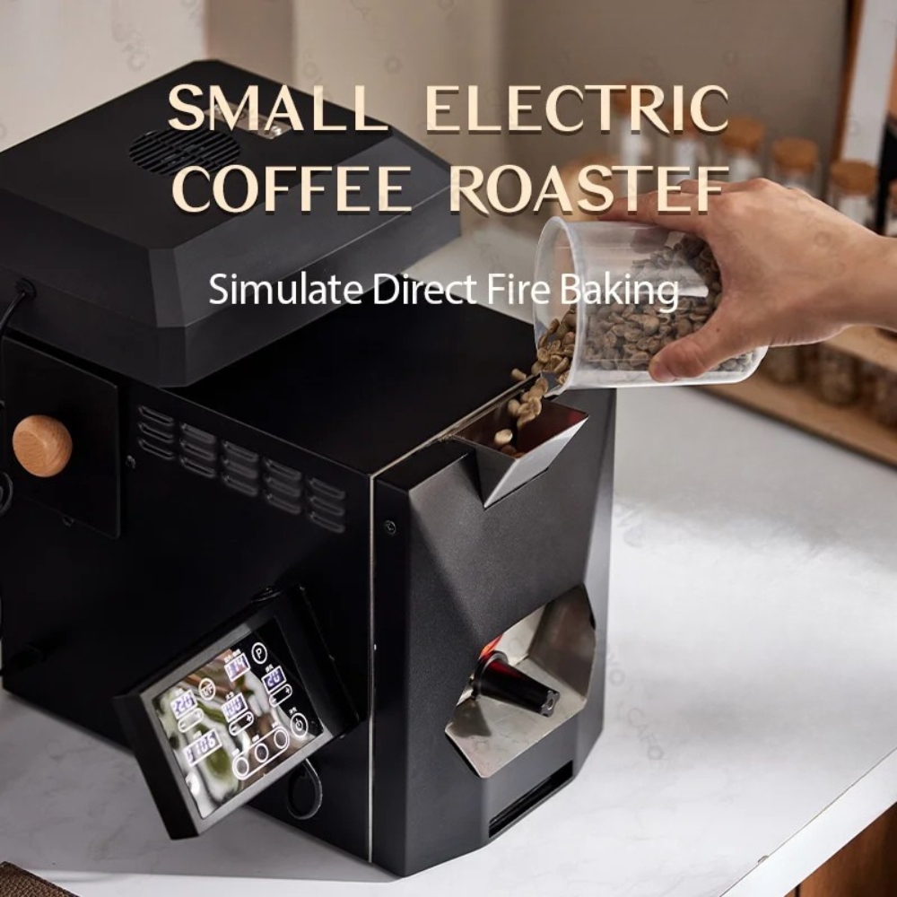 Coffee Bean Roaster 200g Electric Home Coffee Roasting Machine LCD Touch Screen AU Plug