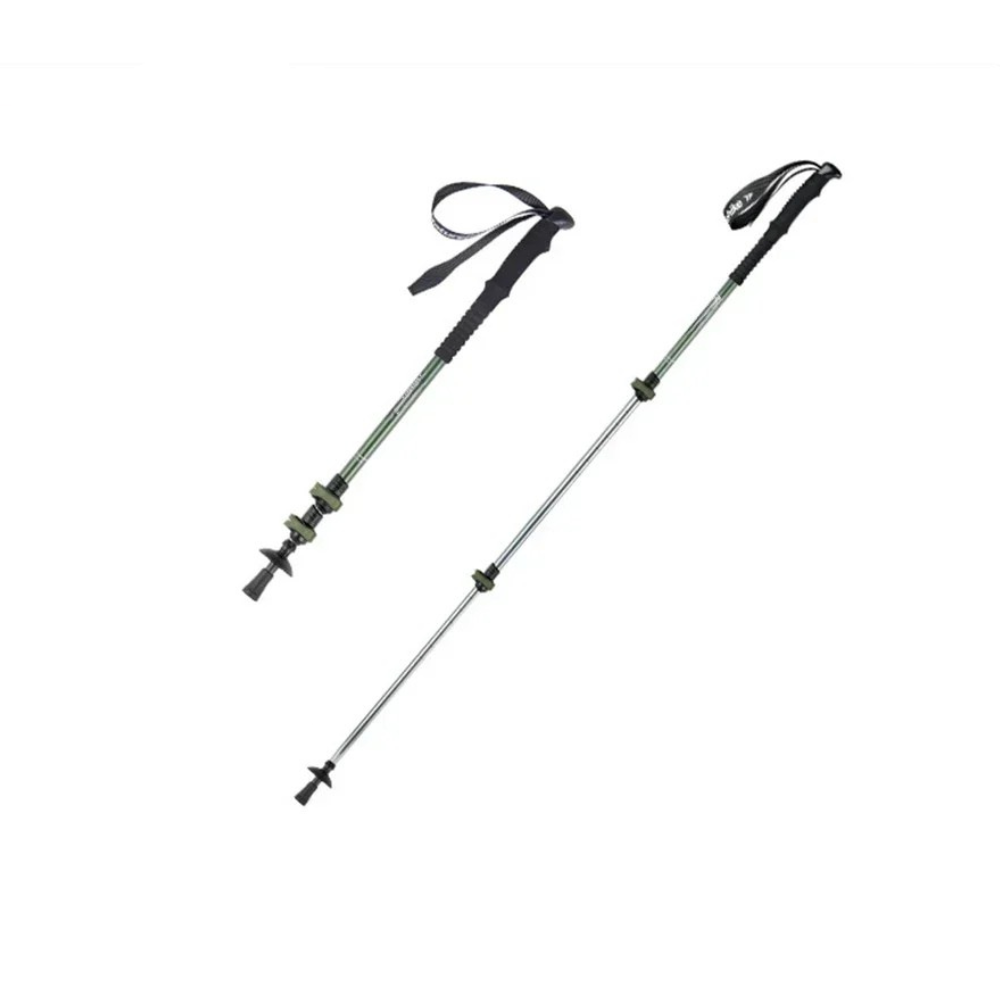 Trekking Pole Adjustable Aluminum Hiking Walking Stick EVA Grip – Green