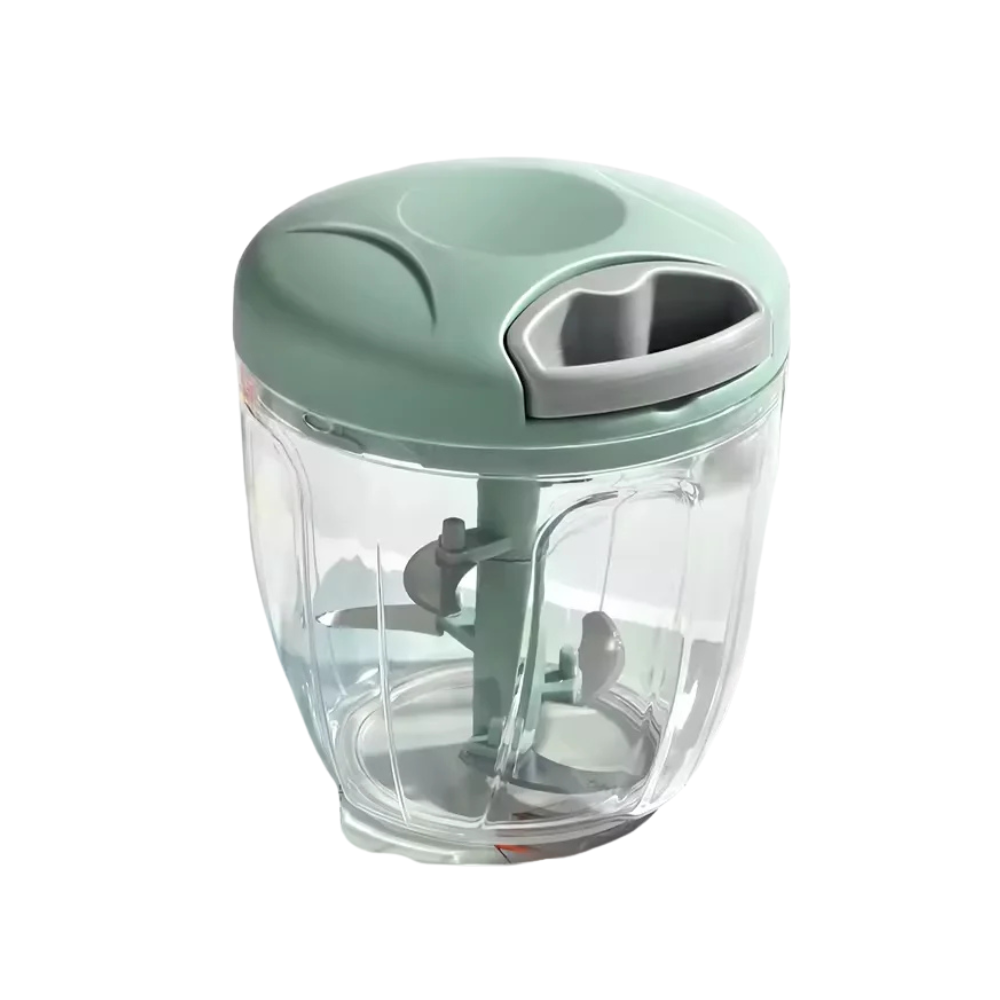 Manual Meat Mincer 900mL Hand Pull Food Chopper Garlic Vegetable Onion Grinder – Green
