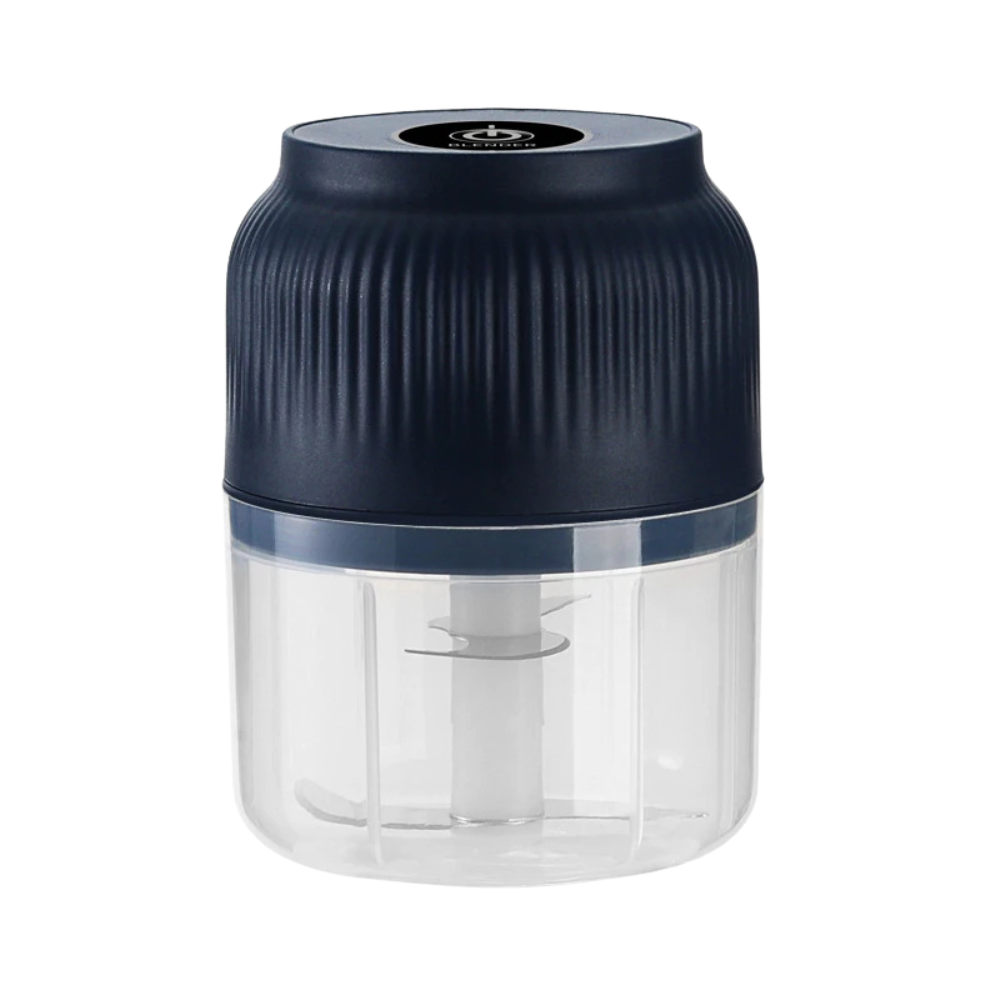 Electric Food Chopper 300mL USB Rechargeable Mini Garlic Meat Vegetable Grinder – Blue