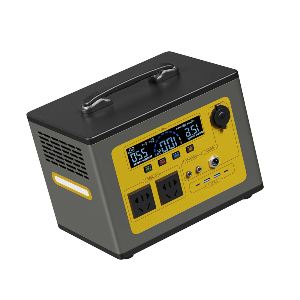 Portable Power Station 1200Wh Solar Generator Pure Sine Wave Backup Battery 220V