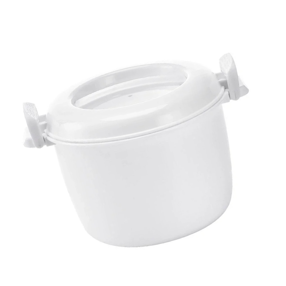 Small Microwave Rice Cooker Steamer Multifunction Cooking Container with Insulated Handles