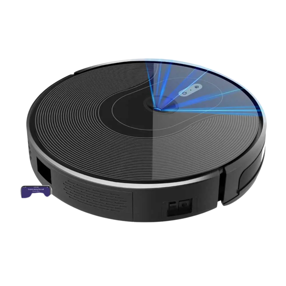 Robot Vacuum Cleaner 6000Pa Smart Mapping Vacuum Mop with App Control – Black