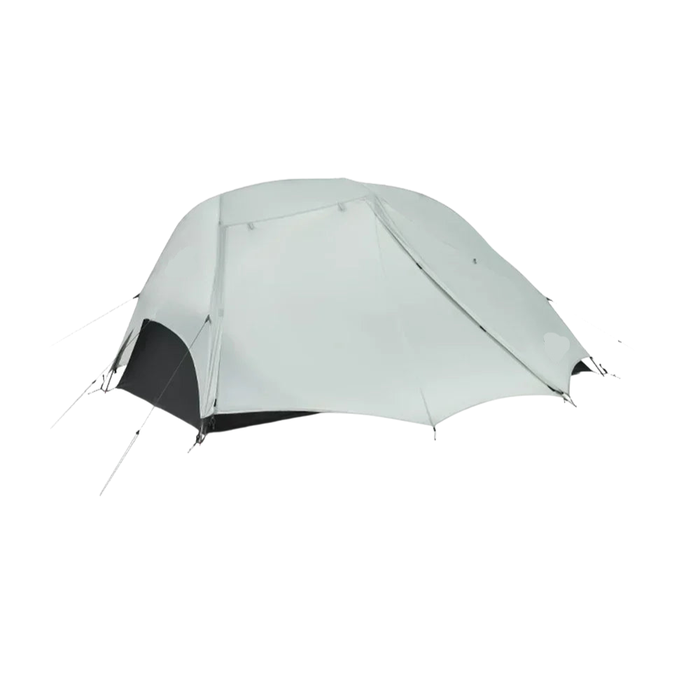 Camping Tent 2 Person Ultralight Waterproof Backpacking Shelter Double Layer – Light Grey