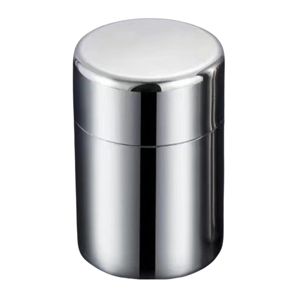 400ml Stainless Steel Tea Storage Canister Airtight Moisture Proof Coffee Tea Container – Silver