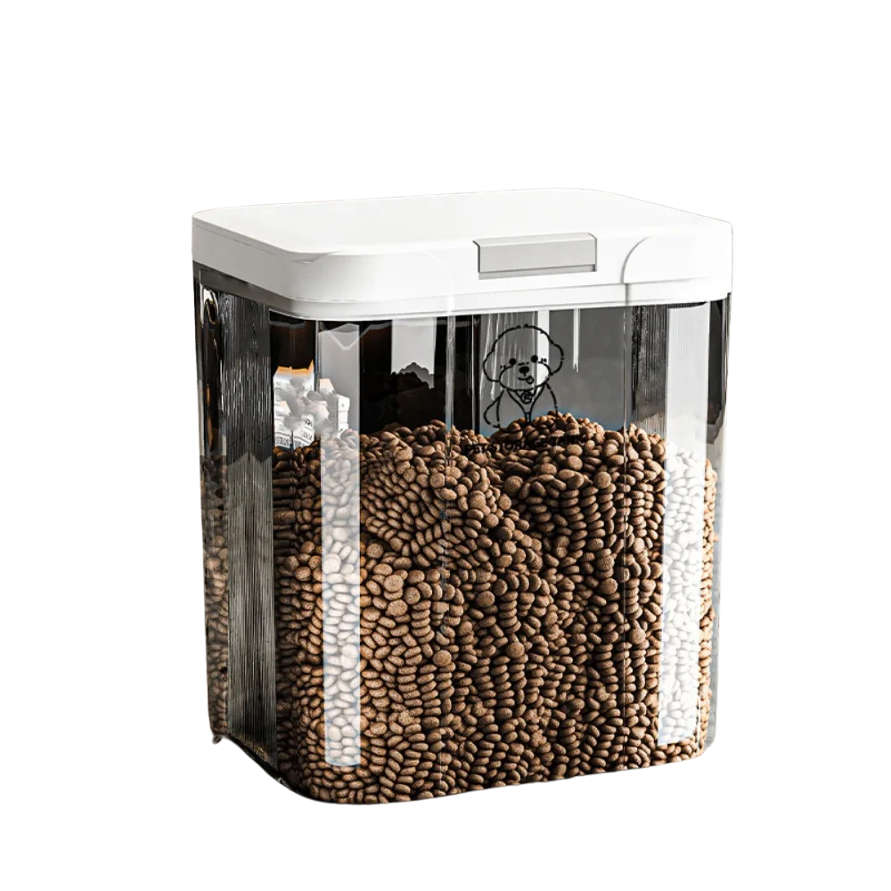 Pet Food Storage Container 5L Airtight Moisture Resistant Dry Food Bin Flip Lid