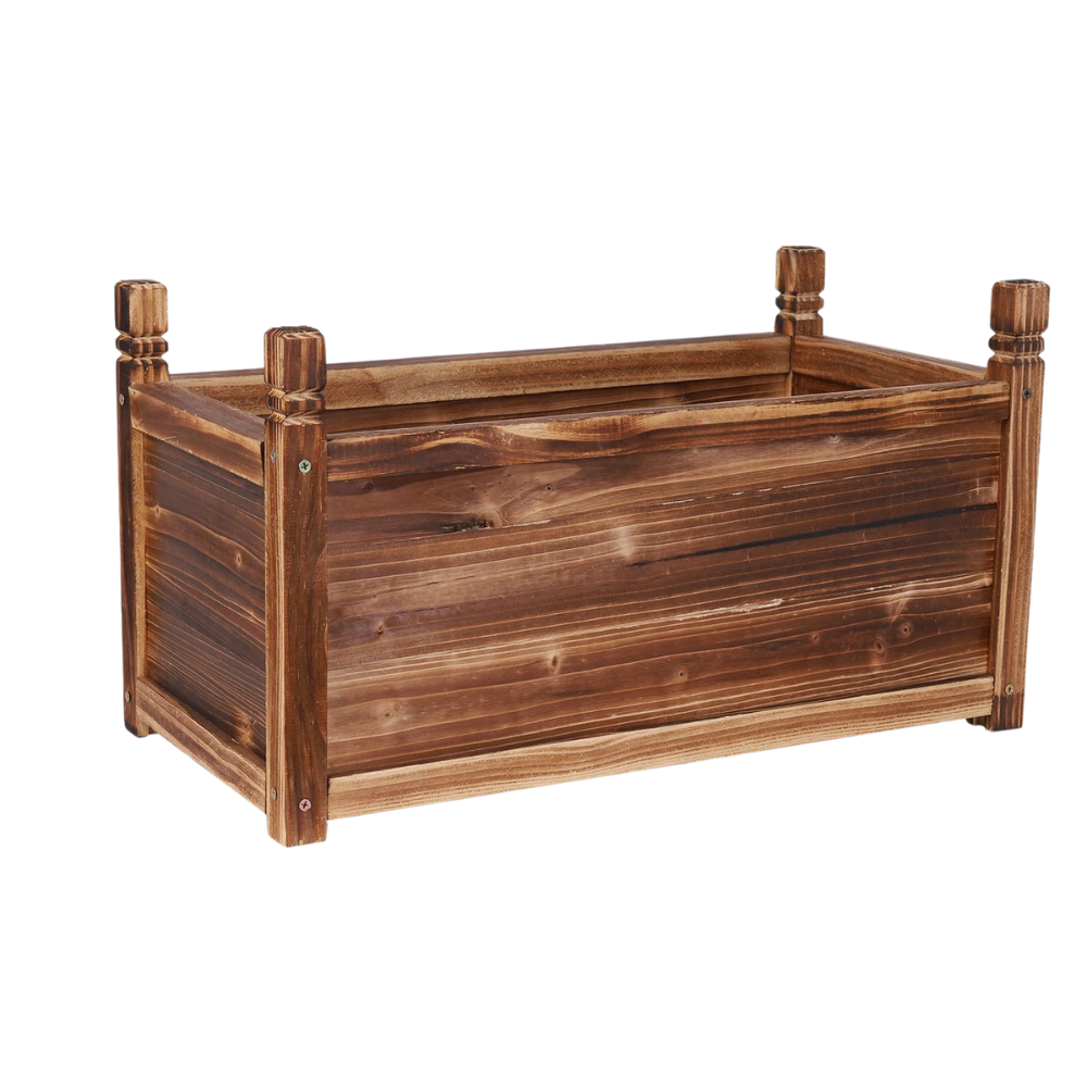 Medium Wooden Raised Garden Bed Outdoor Planter Box for Vegetables Herbs Flowers and Plants