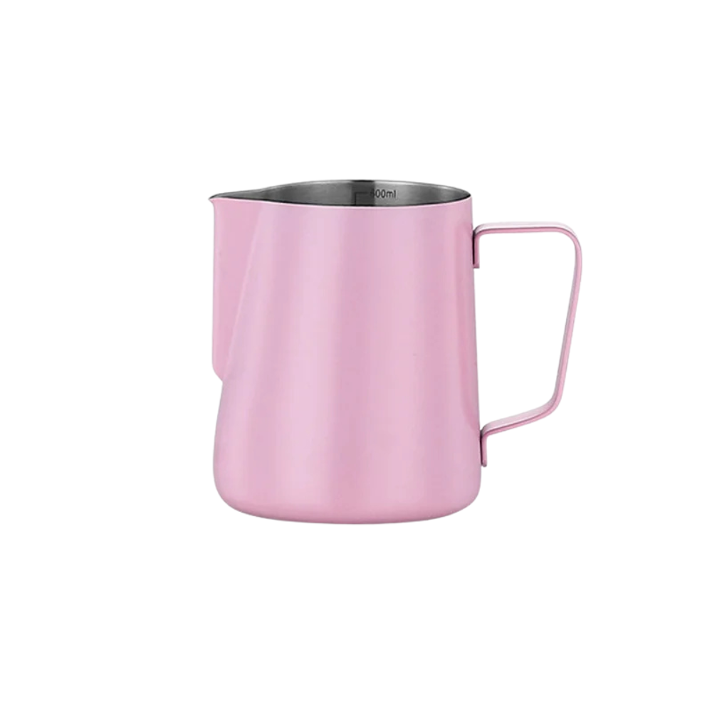 Milk Frothing Pitcher 600ml 304 Stainless Steel Latte Art Jug with Measurement Scale - Green
