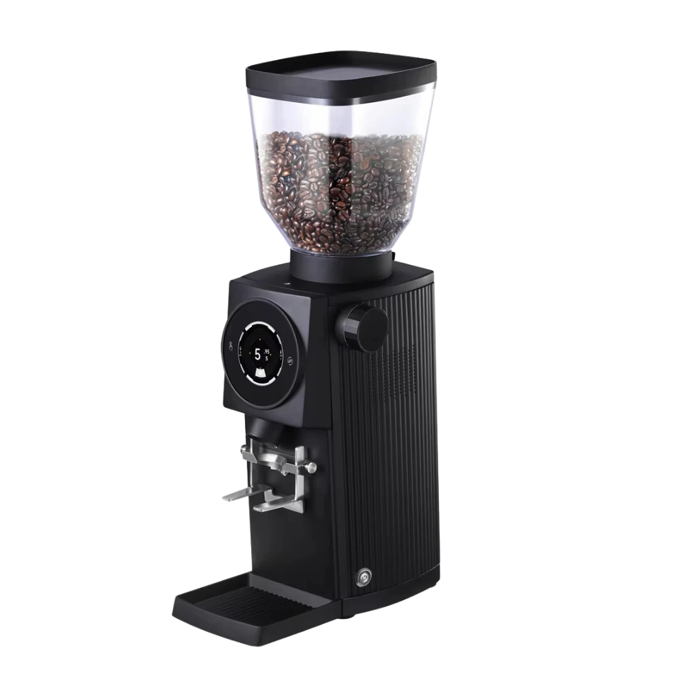 Coffee Grinder 83mm Flat Burr Commercial Espresso Grinder LCD Touch Screen – Black