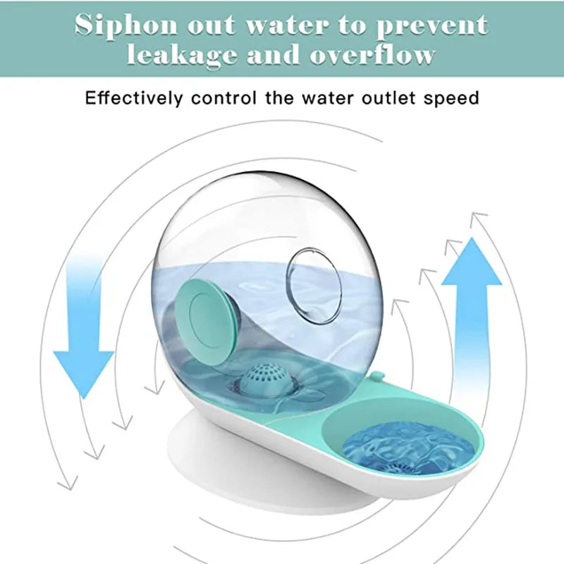 Pet Water Fountain 2.8L Automatic Drinking Bowl Detachable Design for Cats and Dogs - Blue