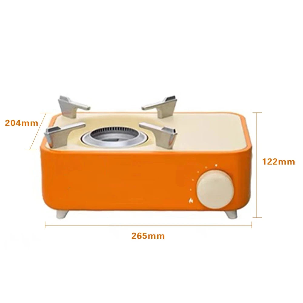 Camping Gas Stove 2.1kW Portable Folding Butane Cassette Burner – Purple