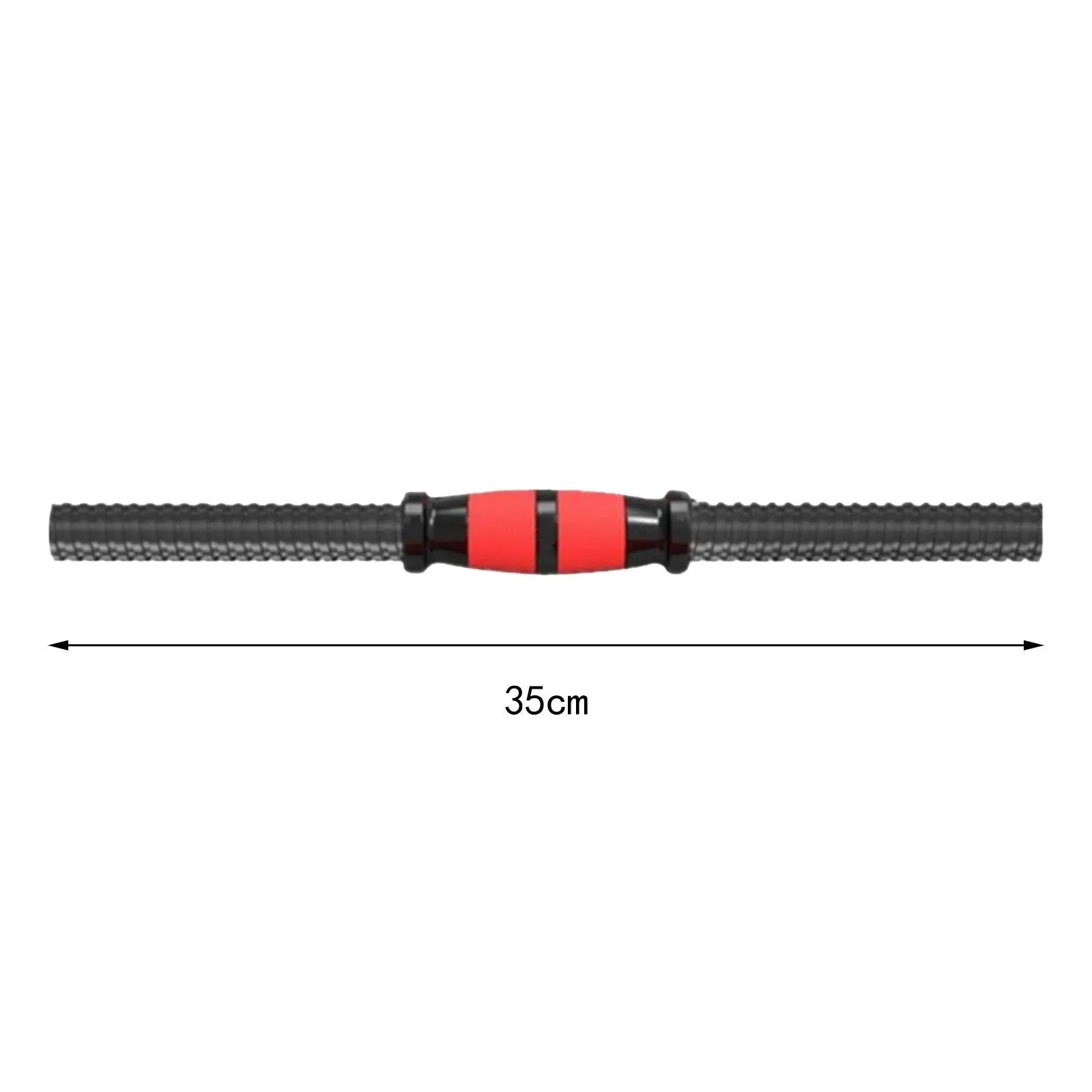 Dumbbell Bars Set 2 Pack Adjustable Steel Handles with Spinlock Nuts for Strength Training - 35cm