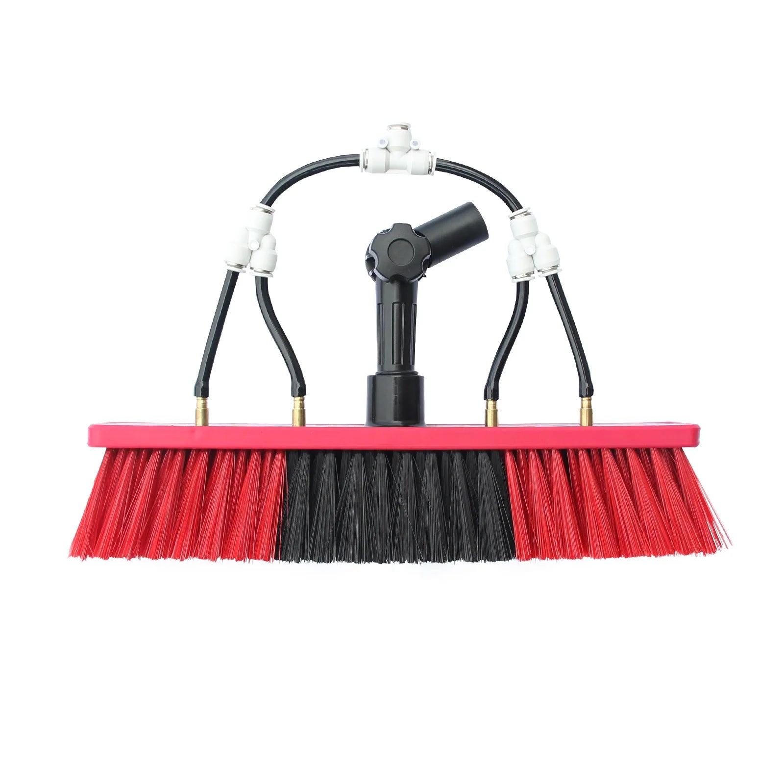 Portable Water Fed Cleaning Brush Head 350mm Soft Edge Bristle Tool for Window and Solar Panel Cleaning