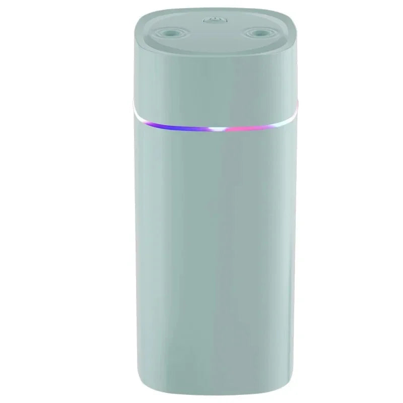 Dual Nozzle Humidifier 600 mL USB Quiet Mist Desk Humidifier - Light Green