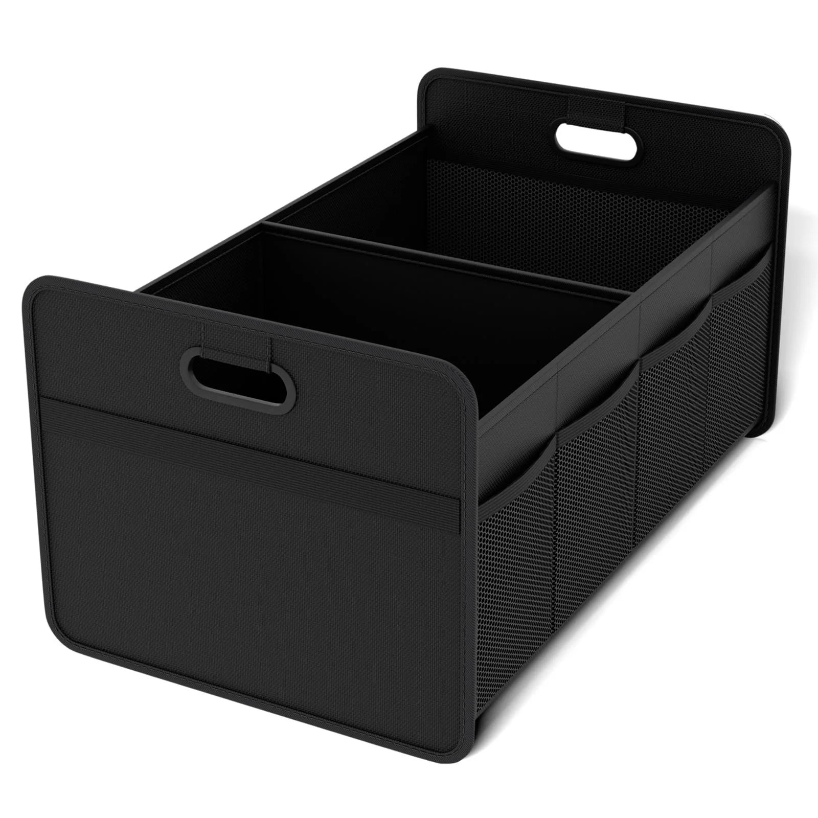 Car Storage Box 40L Foldable Portable Trunk Organiser with Side Net Space Saving Storage Container