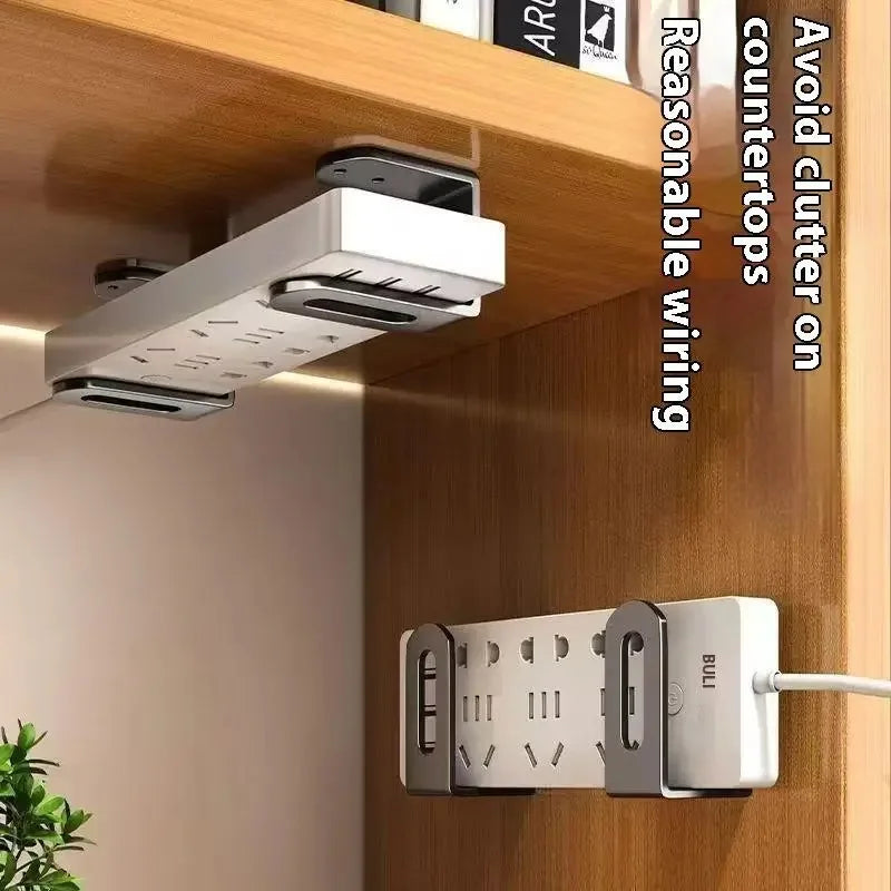 Router Wall Mount Bracket 2 Pack Metal WiFi Modem and Set-Top Box Holder - Grey