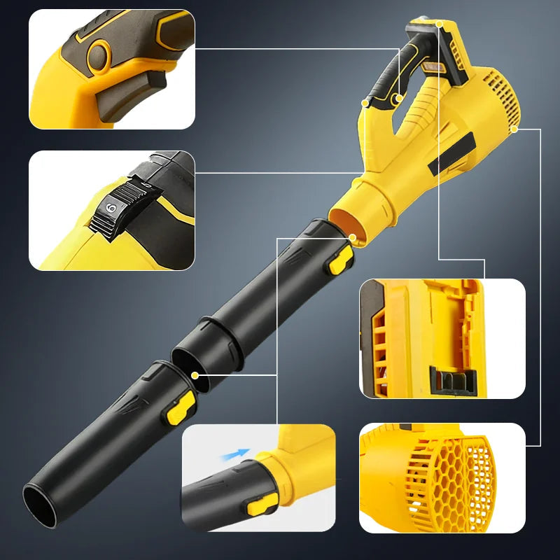 Brushless 5500W Cordless Cannon Blower – Powerful Leaf & Dust Blower for 20V Battery