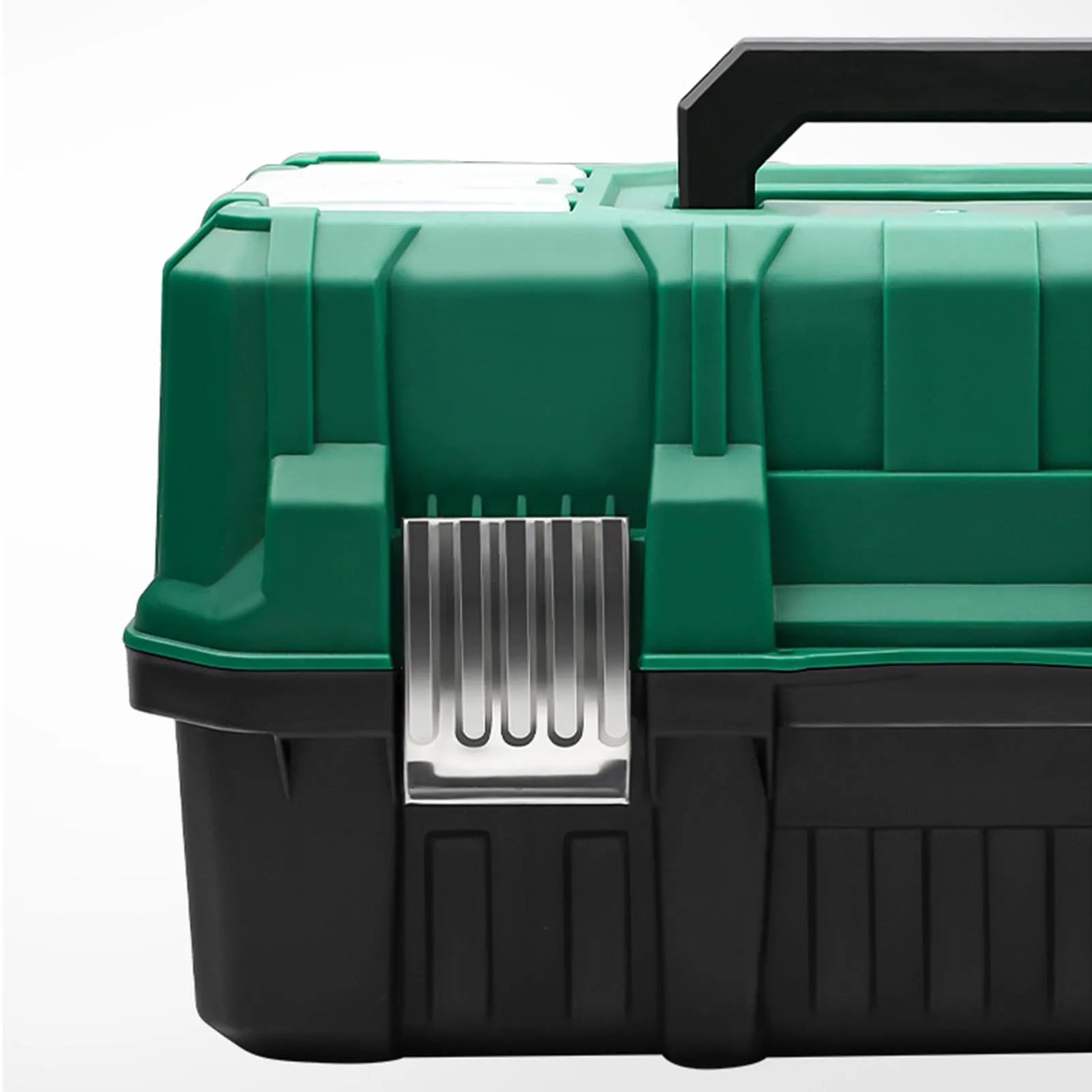 Portable Heavy Duty Triple Folding Tool Storage Case 42 cm Plastic Organizer Toolbox
