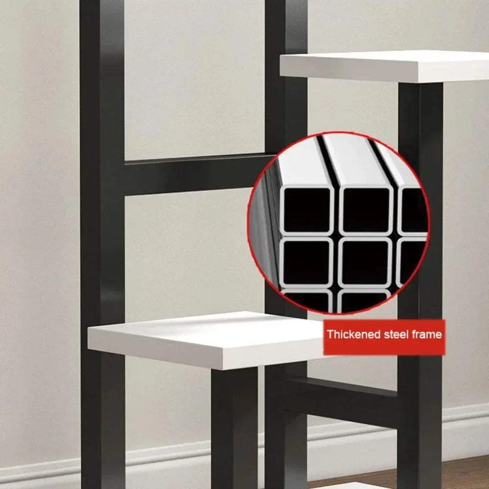 Plant Stand 5 Tier Floor Standing Flower Pot Display Rack Steel Frame Storage Shelf