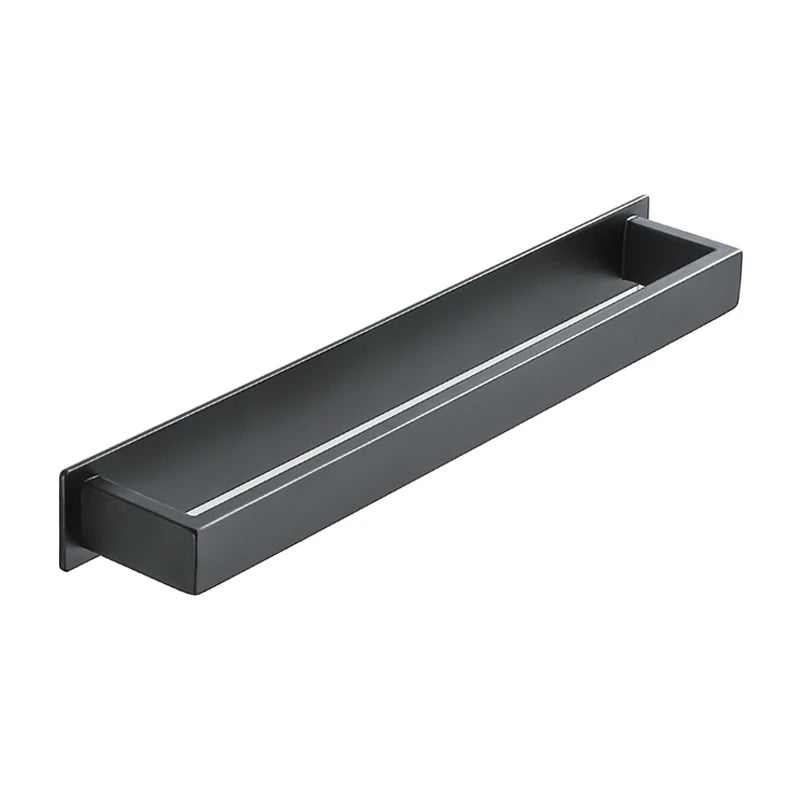 Bathroom Towel Rack 50cm Self Adhesive Stainless Steel Wall Mounted Bath Towel Holder No Drill