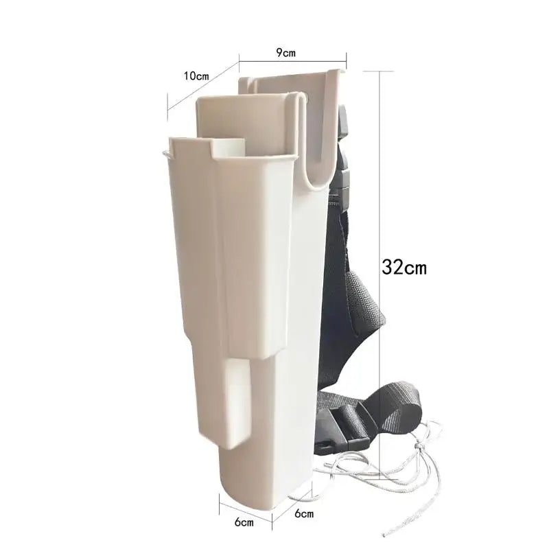 Window Cleaning Holster Belt Holder for Squeegee Washer Cleaning Tools White