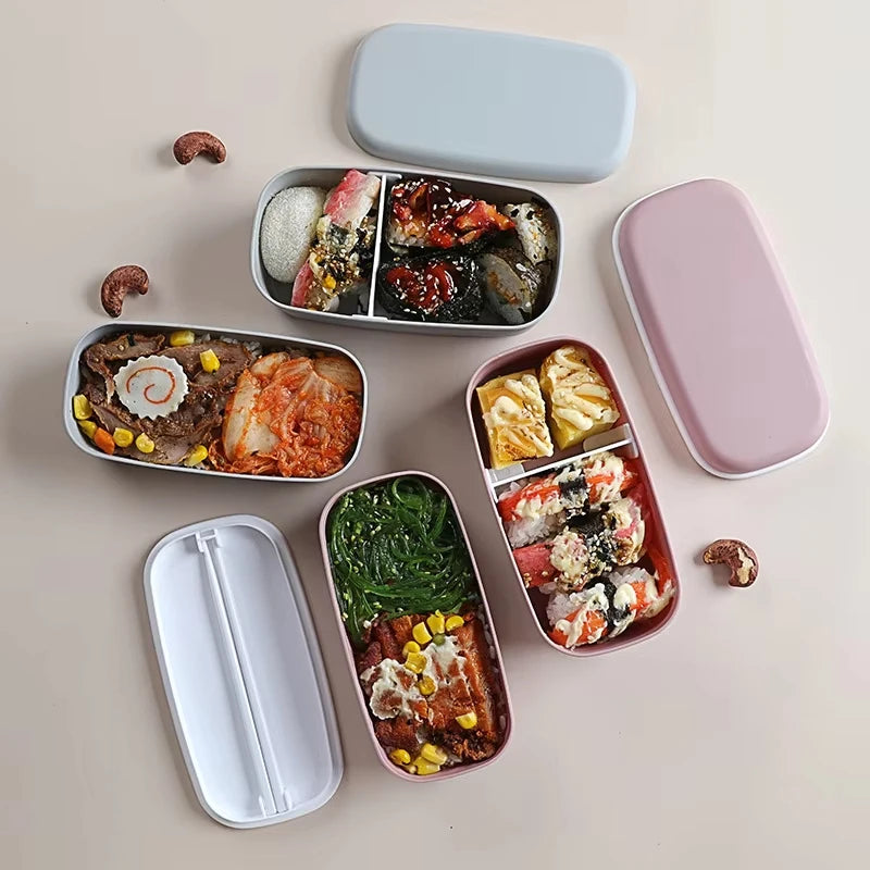 Bento Box 5000ml Double-Layer Sealed Leak-Proof Microwavable Food Storage Container - Green