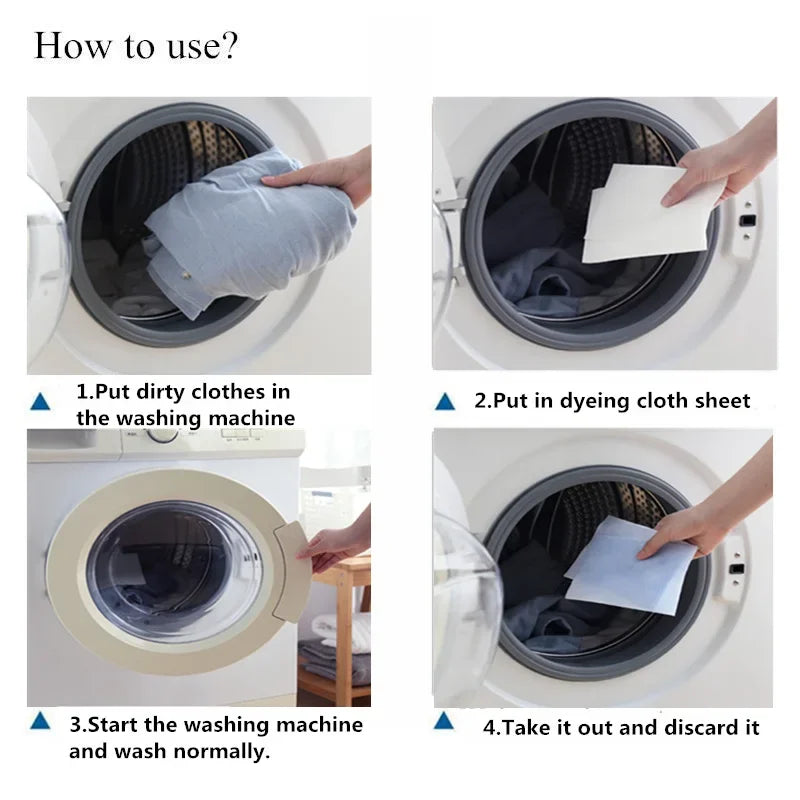 Laundry Colour Catcher Sheets  Dye Absorption Paper for Mixed Wash Loads - 200 Pack