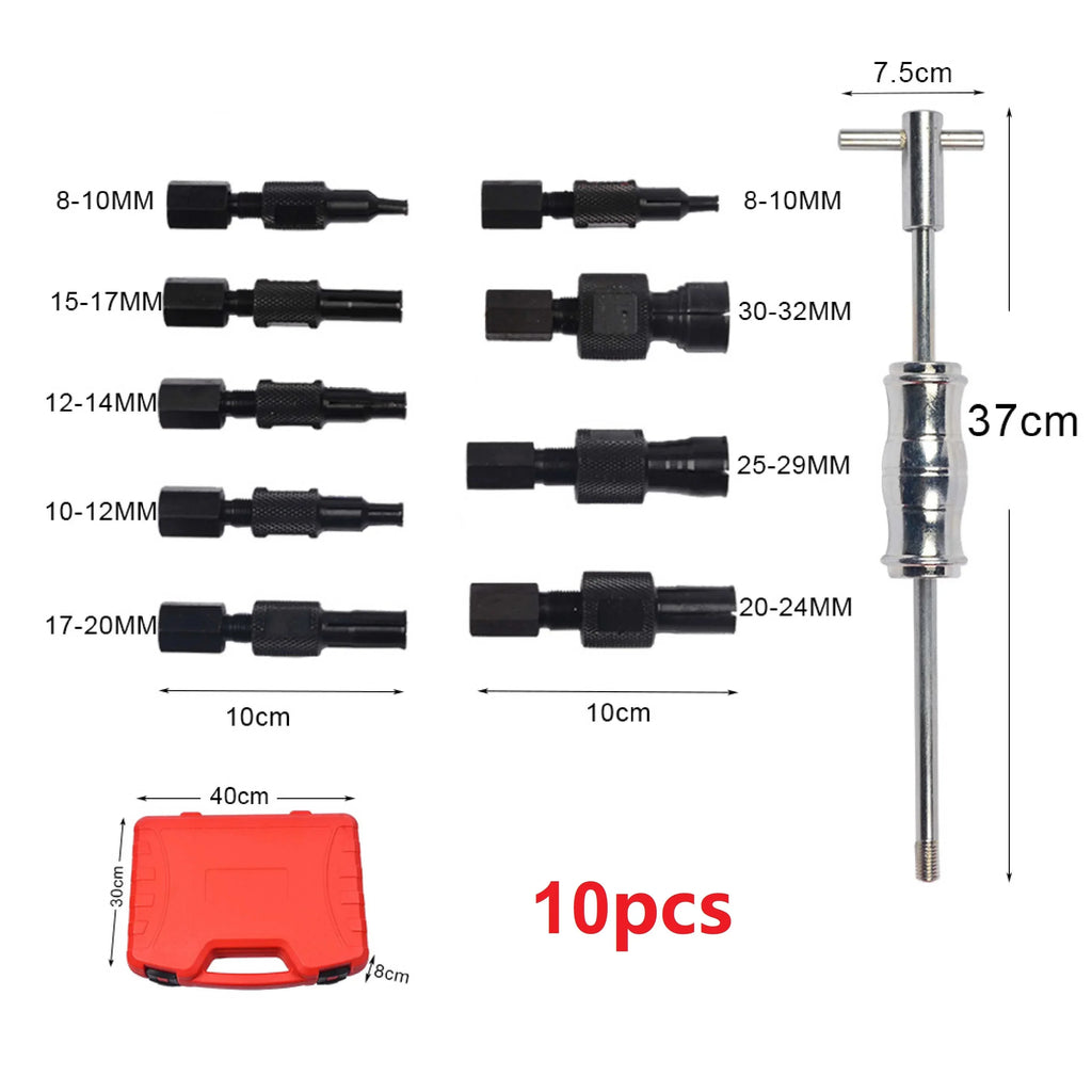 Heavy Duty 10 Piece Slide Hammer Internal Bearing Puller Kit Multi Function Blind Hole Removal Tool