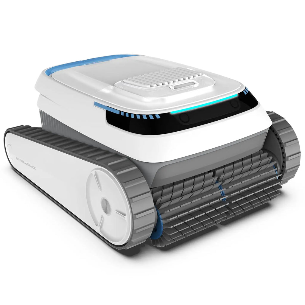 Pool Vacuum Robot 5200mAh Cordless Automatic Cleaner with Smart Navigation and Wall Climbing - White