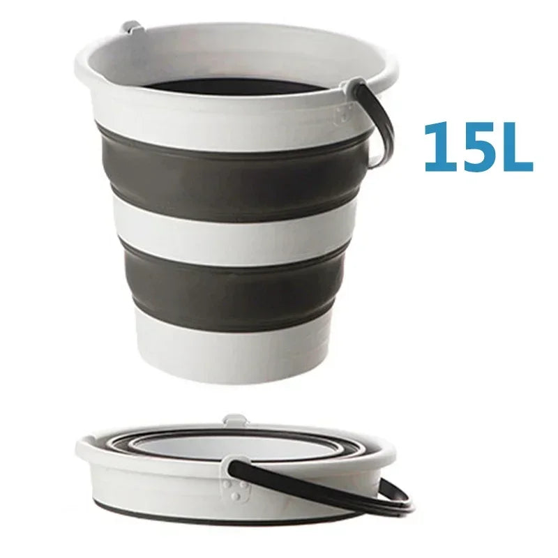 Collapsible Folding Bucket with Handle Space Saving Portable Water Bucket – 15L