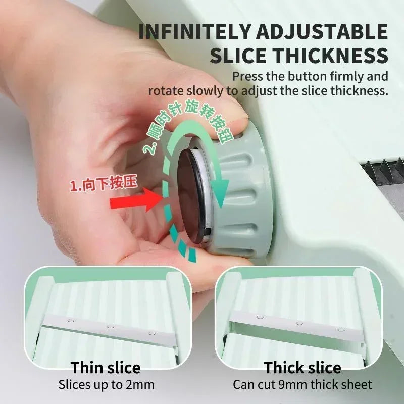 Multi-Function Vegetable Slicer Adjustable Manual Fruit Grater Potato Shredder Kitchen Tool