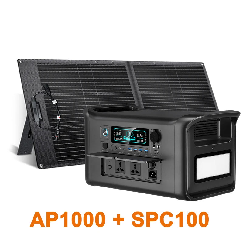 Portable Power Station AP2000 2400W LiFePO4 Solar Generator UPS Backup Battery