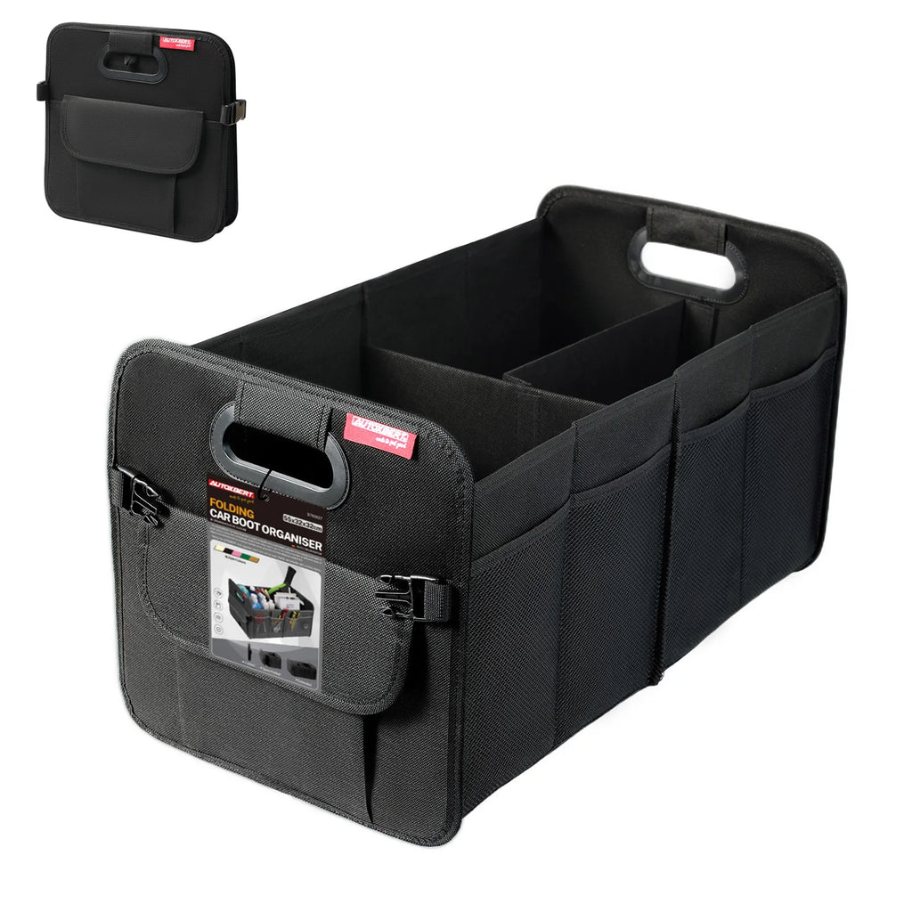 Foldable Car Trunk Organizer 55cm Waterproof Oxford Storage Bag - Pink