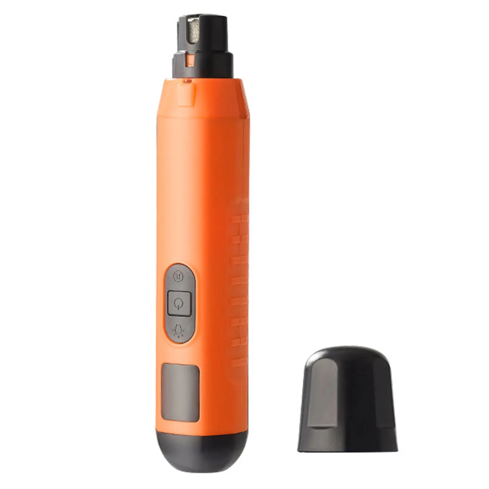 Pet Nail Trimmer 5 Speed Rechargeable LED Quiet Nail Care Tool for Dogs and Cats - Orange