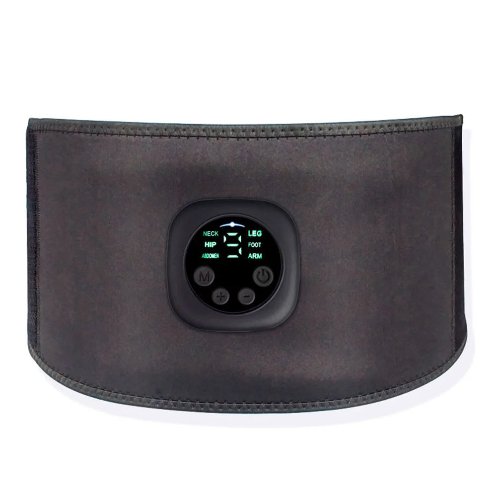 Waist Trainer Rechargeable USB Abdominal Exerciser Electric Vibration Fitness Belt