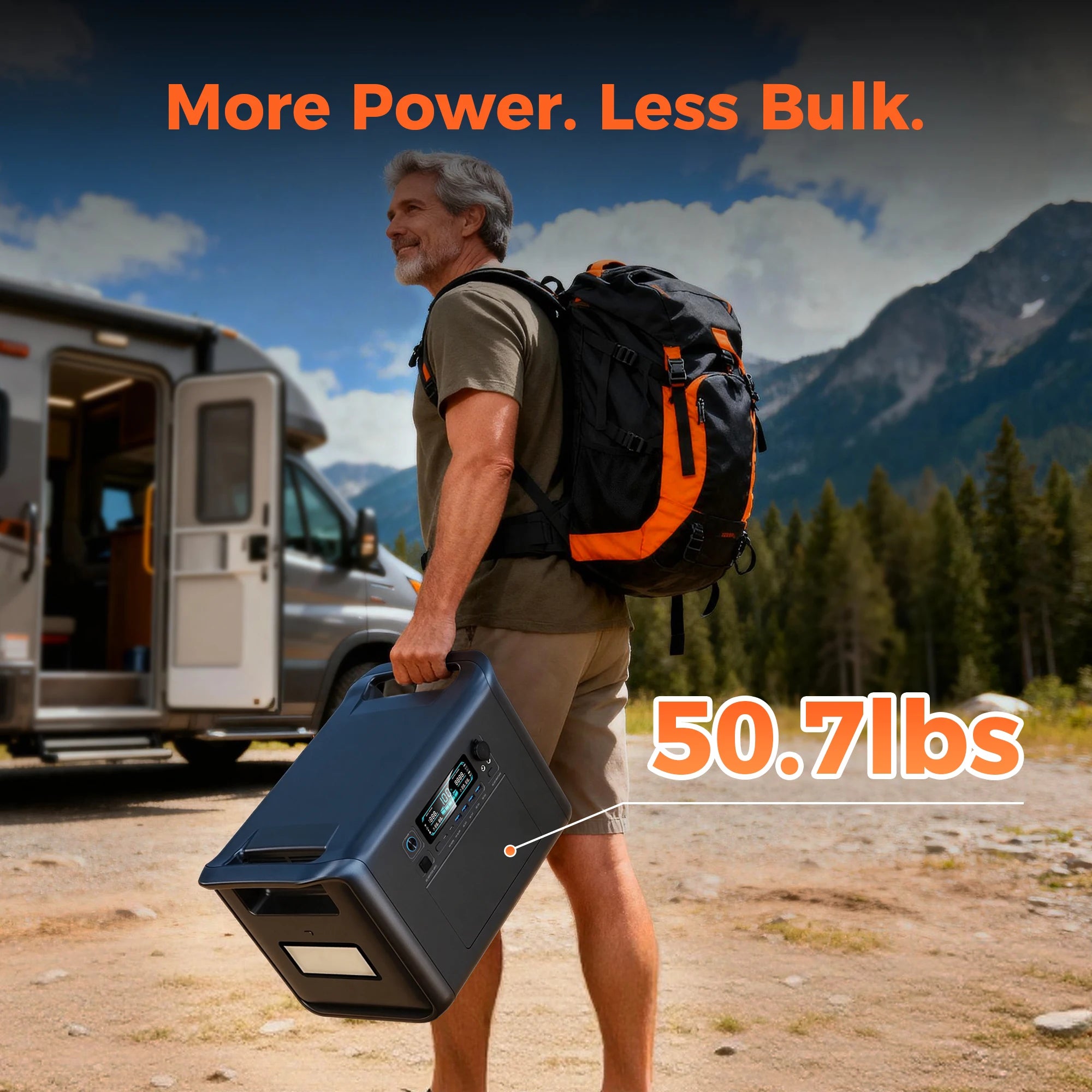 Portable Power Station AP2000 2400W LiFePO4 Solar Generator UPS Backup Battery