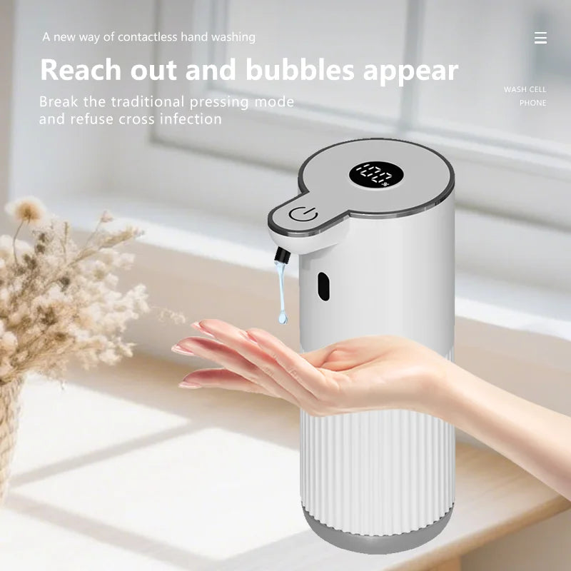 Soap Dispenser 360mL Rechargeable Touchless Automatic Sensor Digital Display Liquid Dispenser