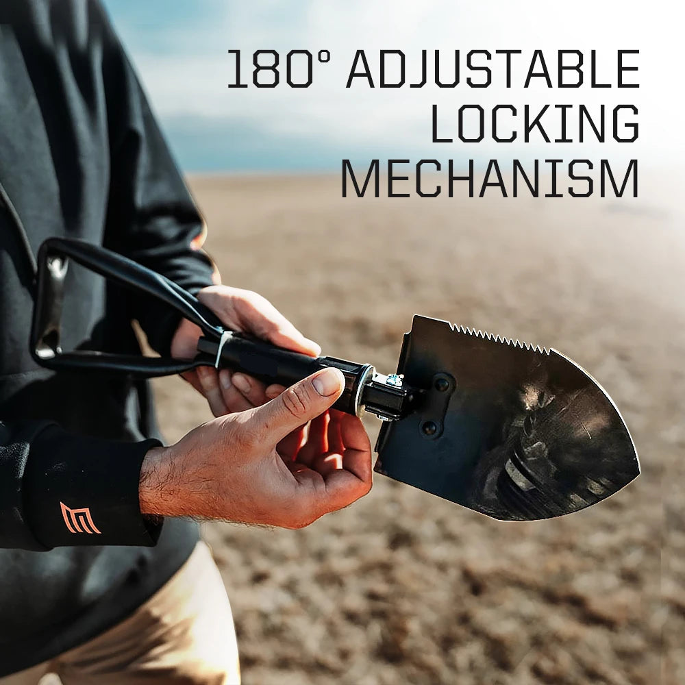 Folding Shovel Multitool – Heavy Duty Outdoor Entrenching Tool for Camping, Gardening & Survival