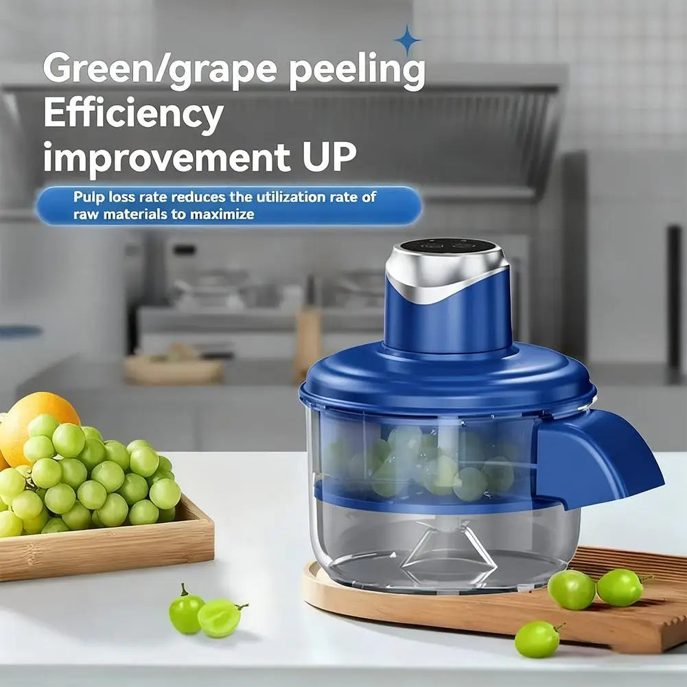 Automatic Garlic and Fruit Peeler 50W Stainless Steel Blade Electric Kitchen Peeler