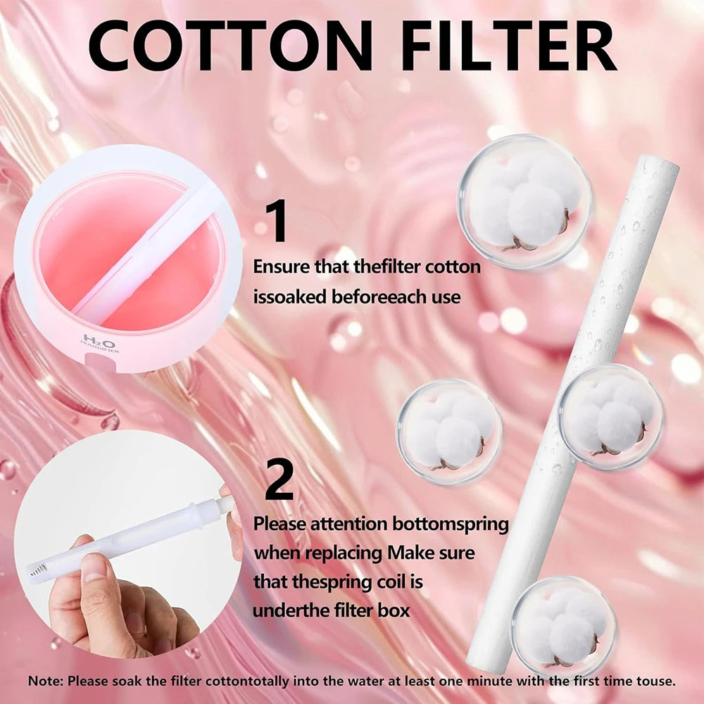 Portable USB Essential Oil Diffuser Mini Humidifier Auto Shut Off Time Function 5W White