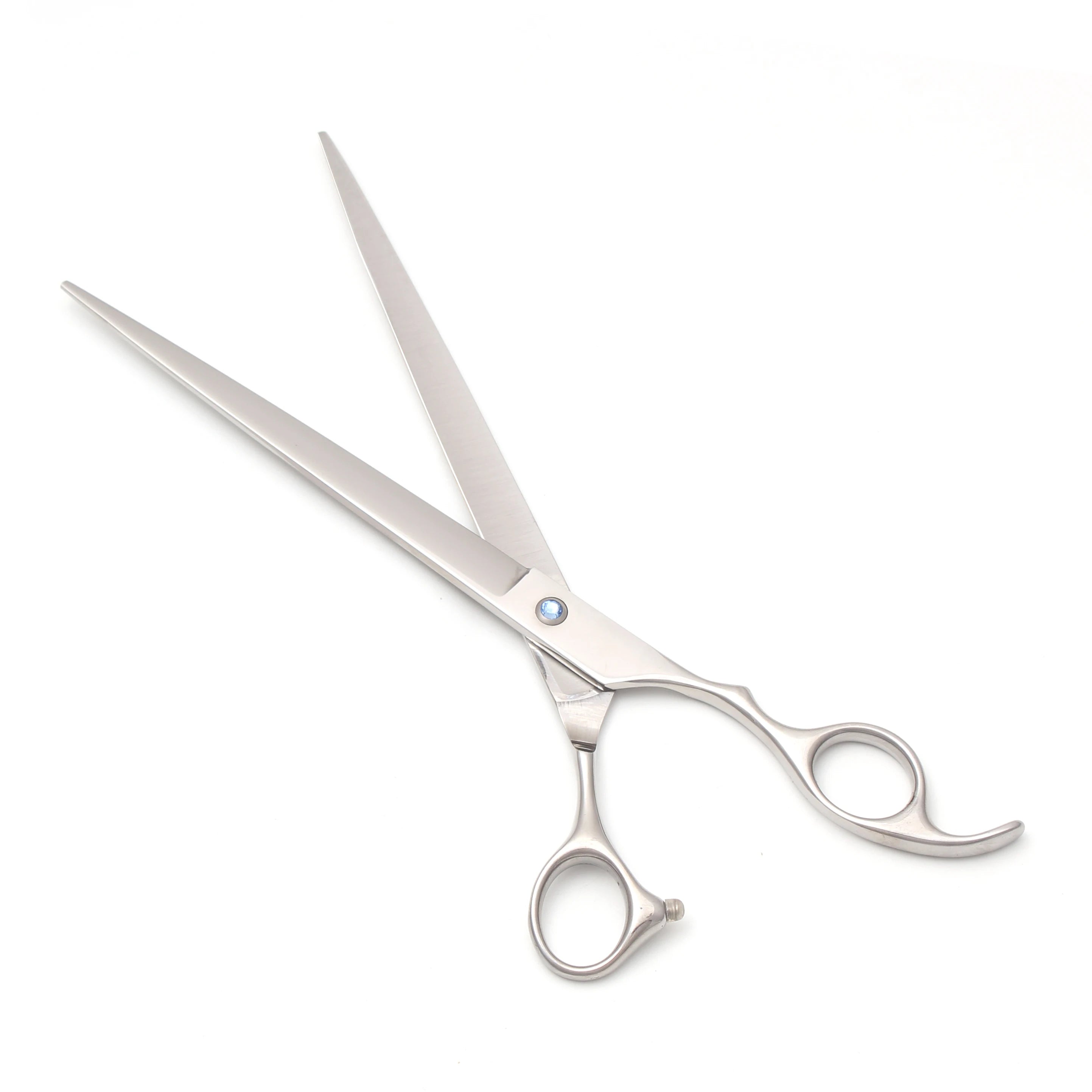 Pet Grooming Scissors 24.2cm Stainless Steel Straight Hair Cutting Shears 62HRC