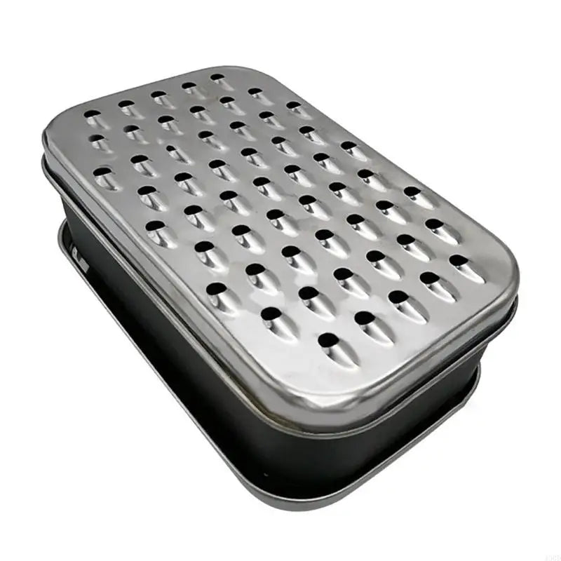 Cheese Grater 2 in 1 Stainless Steel Food Shredder with Storage Container Vegetable Slicer Kitchen Tool