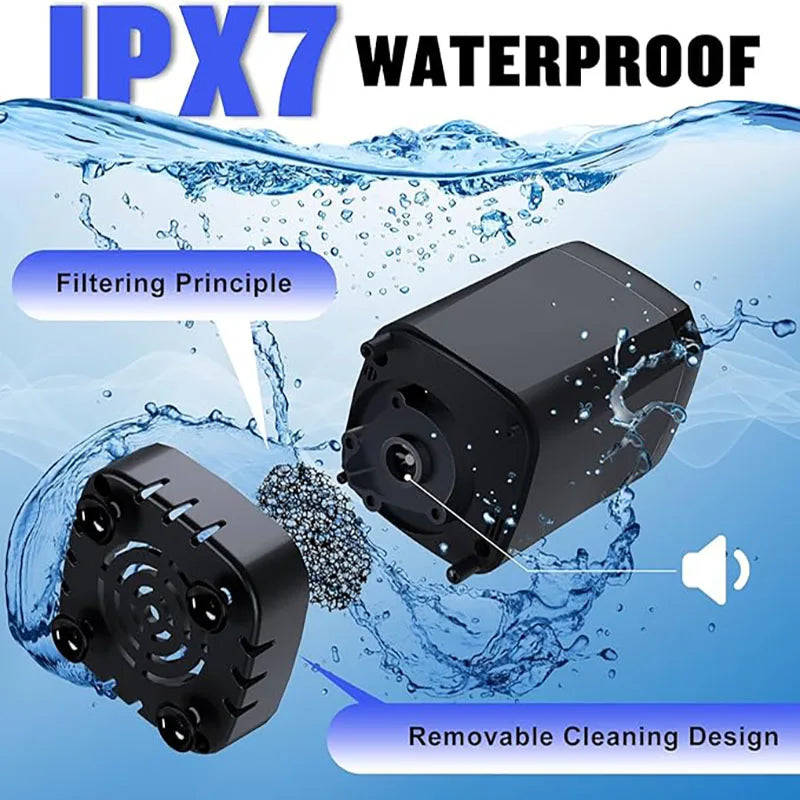 Portable Rechargeable Camping Shower 6000mAh with LED Display and Adjustable Shower Head
