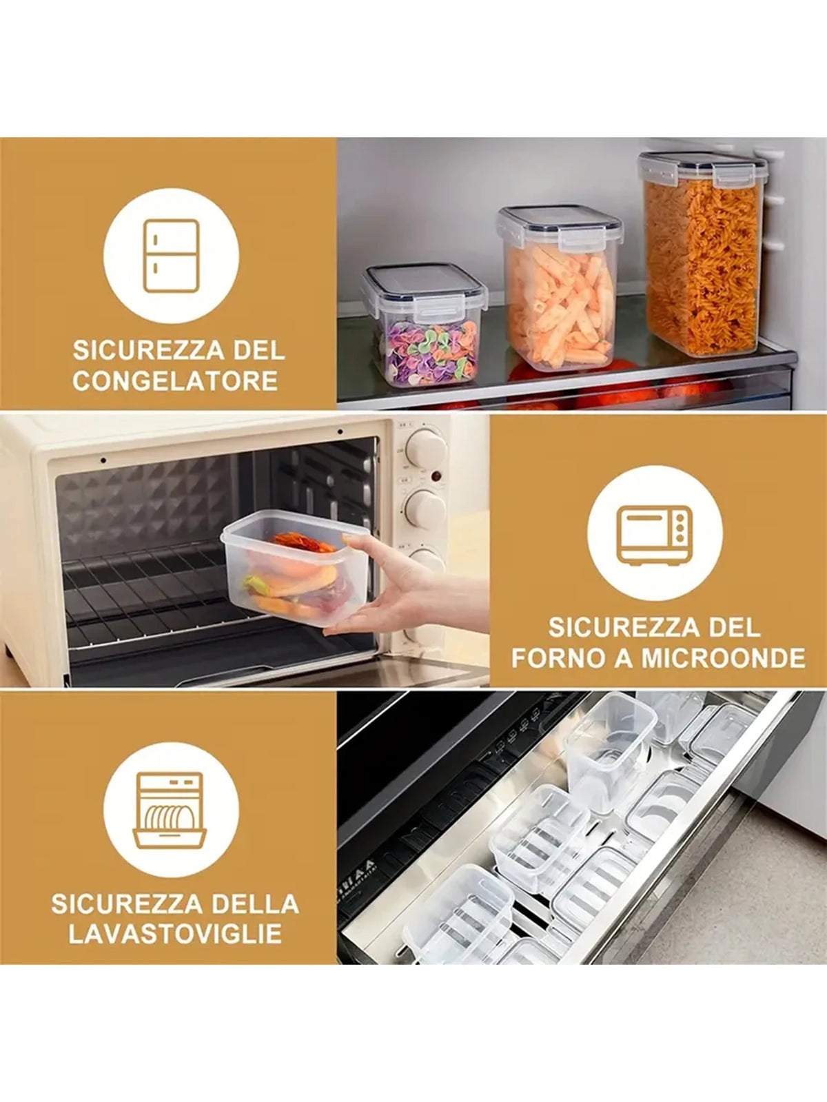 15-Piece Food Storage Containers BPA-Free Airtight Plastic Kitchen Organiser